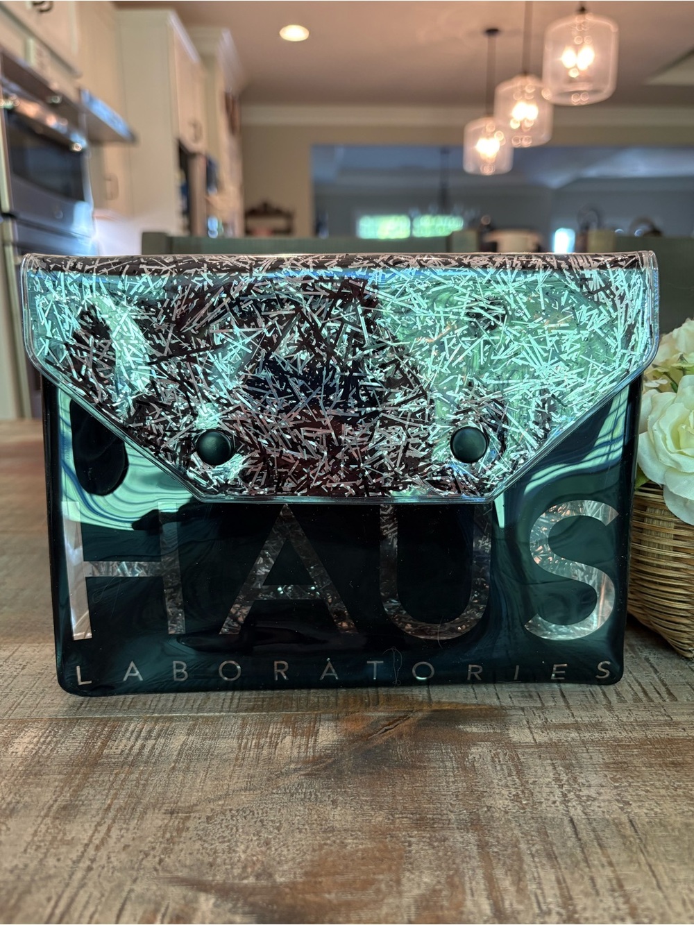New HAUS LABORATORIES by Lady Gaga MAKEUP/COSMETIC Bag/Pouch BLACK & SILVER!